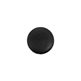 SHANK LEATHER BUTTON - BLACK