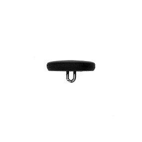 SHANK LEATHER BUTTON - BLACK