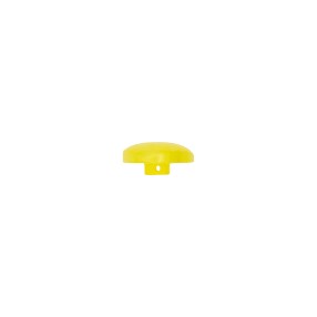 SEMI-TRANSPARENT BUTTON WITH SHANK - YELLOW