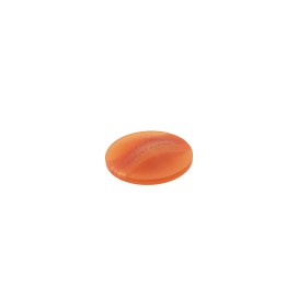 POLYESTER BUTTON WITH SHANK - ORANGE