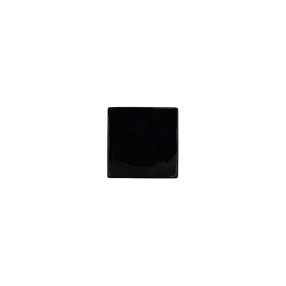 SQUARE BUTTON WITH SHANK - BLACK