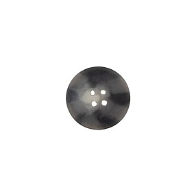 4-HOLES POLYESTER BUTTON WITH CENTRAL SPOT - GREY