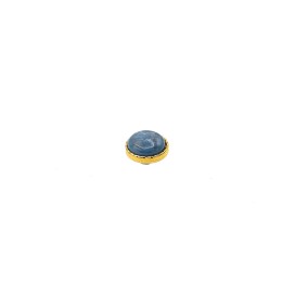SHANK ABS BUTTON WITH STONE - SKY BLUE