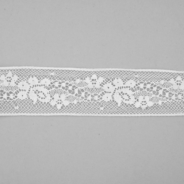 VALENCIENNE LACE INSERT 25MM - WHITE
