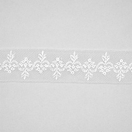 VALENCIENNE LACE INSERT 25MM - WHITE