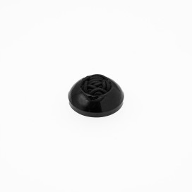 SHANK VINTAGE BUTTON WITH TRIMMING - BLACK