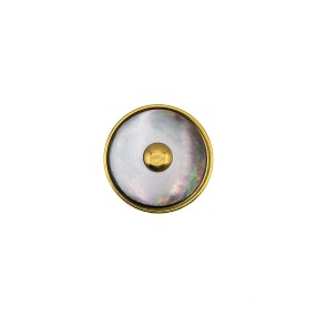 MOTHER OF PEARL JEWEL BUTTON WITH SHANK - GREY