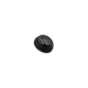 TRIMMING DRAWSTRING BUTTON WITH SHANK - BLACK