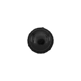 TRIMMING DRAWSTRING BUTTON WITH SHANK - BLACK
