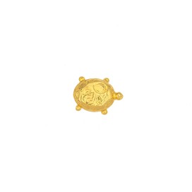 TURTLE METAL BUTTON WITH SHANK - GOLD