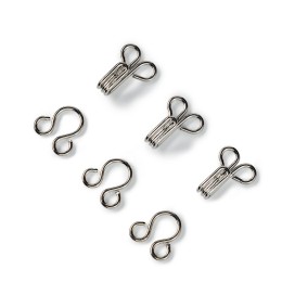 DRESS HOOKS AND EYES SIZE-2 - SILVER