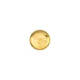 SHANK HALF DOME METAL BUTTON - GOLD