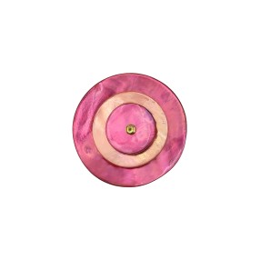 MULTILAYER AGOYA SHELL BUTTON WITH SHANK - PINK