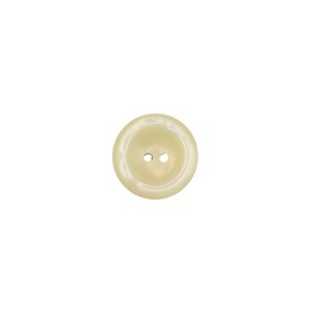 2-HOLES CUPPED BUTTON - CREAM