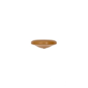 2-HOLES CUPPED BUTTON - ALMOND BEIGE