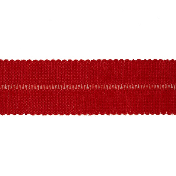 FOLD OVER BRAID TRIMMING 30MM - RED