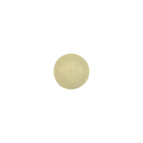 ENAMELED DOME METAL BUTTON WITH SHANK - CREAM