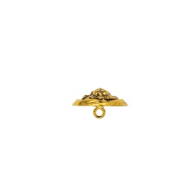 LION HEAD METAL BUTTON WITH SHANK - GOLD