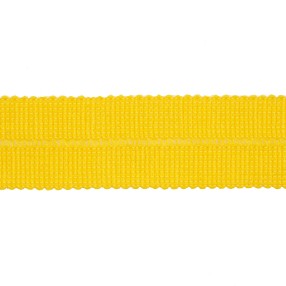 WOOL FOLD OVER RIBBON TRIMMING 30MM - YELLOW