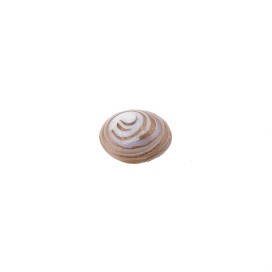 DOME GLASS OPTICAL BUTTON WITH SHANK - BRONZE