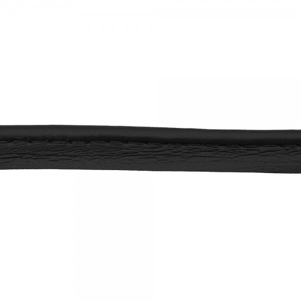 FAUX LEATHER PIPING 9MM - BLACK