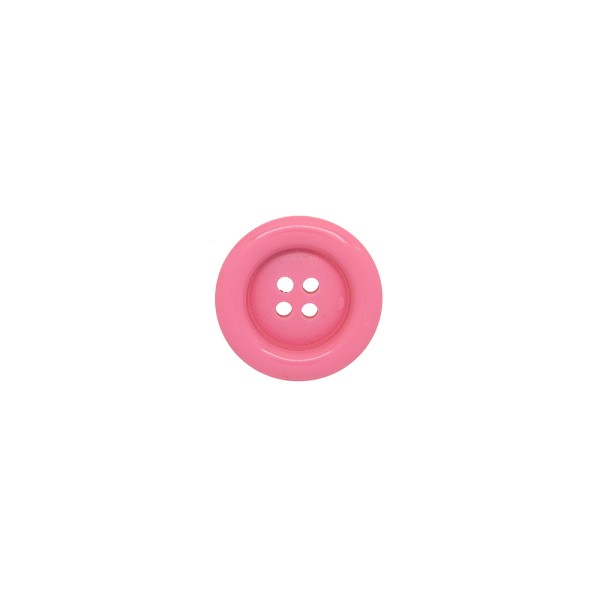 4-HOLES GALALITH BUTTON WITH RIM - PINK