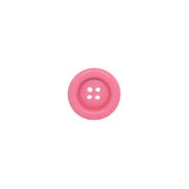 4-HOLES GALALITH BUTTON WITH RIM - PINK