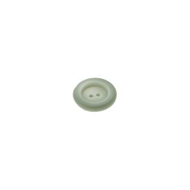 2-HOLES BUTTON WITH RIM - SAGE GREEN
