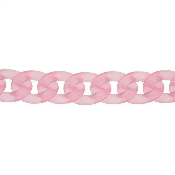 TRANSPARENT ACRYLIC CHAIN - PINK