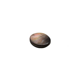 OVAL SHELL AUSTRALIA BUTTON WITH SHANK - BROWN