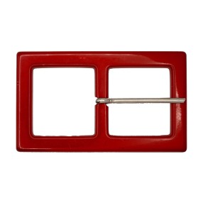 CLASSIC RECTANGULAR POLYESTER BUCKLE 40MM - RED