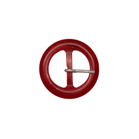 CLASSIC ROUND POLYESTER BUCKLE 30MM - RED