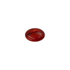 4- HOLES DOMED POLYESTER BUTTON - RED