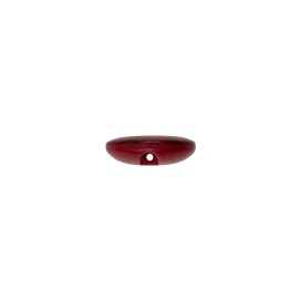 POLYESTER BUTTON WITH TUNNEL SHANK - CARDINAL
