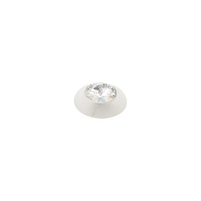 SHANK TRANSPARENT BUTTON WITH RHINESTONE - CRYSTAL