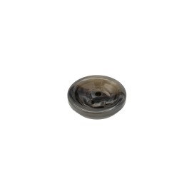 2-HOLES CUPPED BUTTON HORN EFFECT - GREY