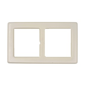 CLASSIC RECTANGULAR GALALITH BUCKLE 40MM - WHITE