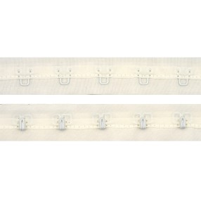 HOOK AND EYE TAPES FOR CORSETRY - RAW-WHITE