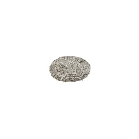 HAMMERED METAL SHANK BUTTON - SILVER