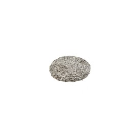 HAMMERED METAL SHANK BUTTON - SILVER