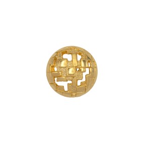 DOMED CAST METAL SHANK BUTTON - GOLD