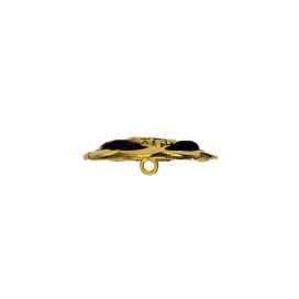 LION HEAD METAL SHANK BUTTON WITH CORD - GOLD