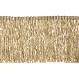 COTTON AND JUTE FRINGE 100MM - NATURAL