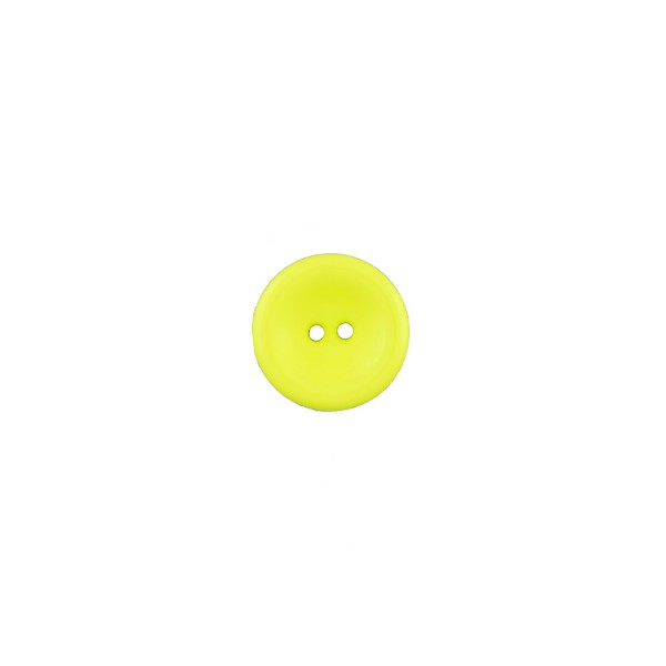 2-HOLES POLYESTER BUTTON - LIME GREEN