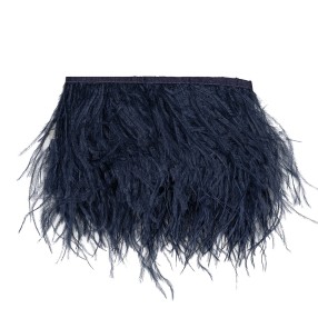 OSTRICH FEATHER FRINGE - BLUE