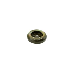 4-HOLES AUSTRALIA SHELL CUP BUTTON - BROWN GREEN