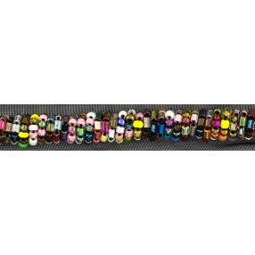 GLASS BEADS TRIMMING 10MM - MULTICOLOR
