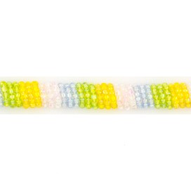 GLASS BEADS TRIMMING 10MM - MULTICOLOR