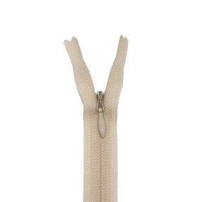 YKK INVISIBLE CLOSED END ZIP - PEARL BEIGE