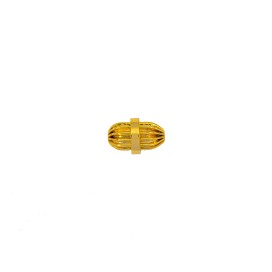 LITTLE BARREL JEWEL METAL BUTTON WITH SHANK - GOLD